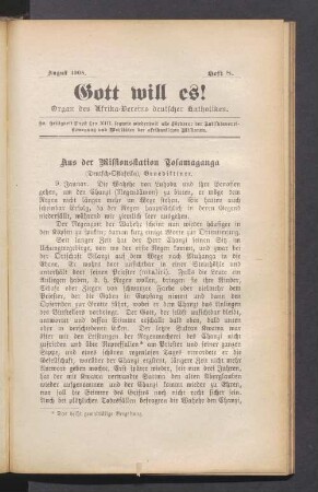 Heft 8. August 1908