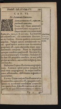 Cap. VI. De Axiomate Connexo.