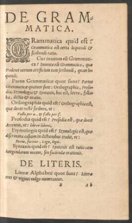 De Grammatica.
