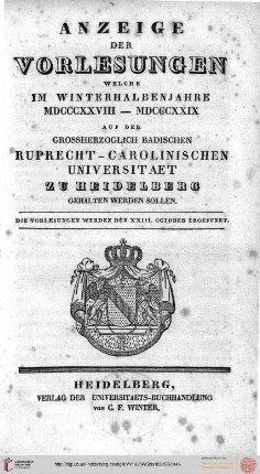 Wintersemester 1828/1829