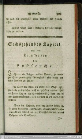 Sechszehendes Kapitel von den Krankheiten der Lustseuche