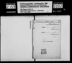 Maier, Isidor, Altmaterialverwaltung in Mannheim