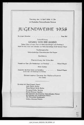 Jugendweihe 1958