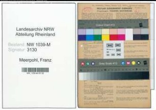 Entnazifizierung Franz Meerpohl , geb. 18.05.1901 (Studienrat)