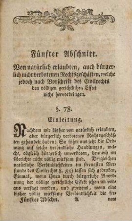 Systematische Entwicklung der Lehre von der natürlichen Verbindlichkeit und deren gerichtlichen Wirkung, 3