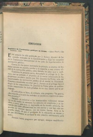 Annuaire de l'instruction publique en Suisse