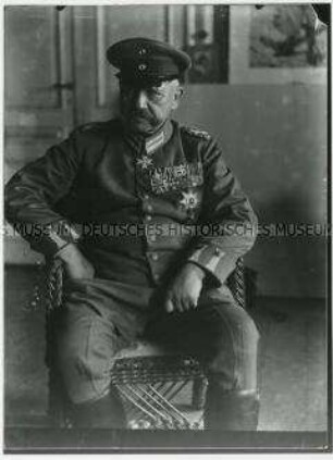 Paul von Hindenburg im Atelier
