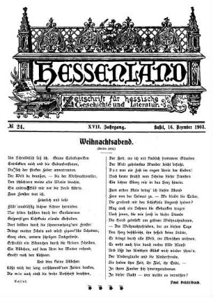 No. 24, 16. Dezember 1903