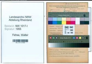 Entnazifizierung Walter Fehse , geb. 30.09.1909 (Architekt)