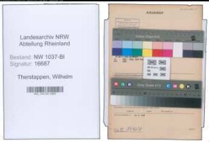 Entnazifizierung Wilhelm Therstappen , geb. 08.10.1909 (Bautechniker)