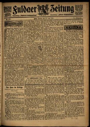 Ausgabe vom Freitag, den 22. Juli 1904.