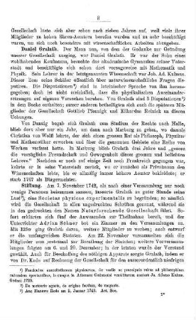 II. Erster Abschnitt, 1743-1758