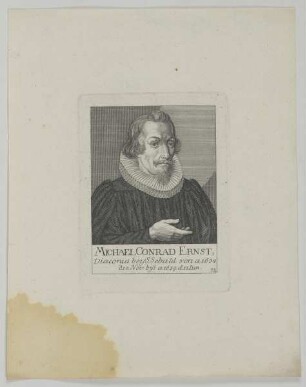 Bildnis des Michael Conrad Ernst