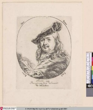 [Porträt von Gerard Dou; Dou, Gerrit, Painter]