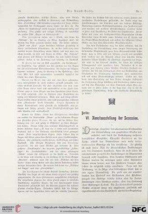 8: Berlin: 6. Kunstausstellung der Sezession [1]