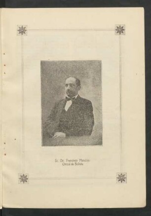 Sr. Dr. Francisco Mendoza, Cónsul de Bolivia - [Fotografía]