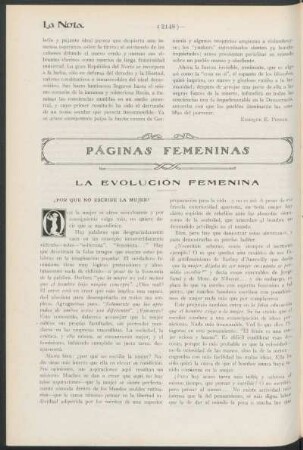 Páginas femeninas