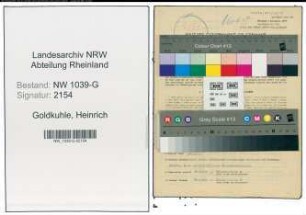 Entnazifizierung Heinrich Goldkuhle , geb. 21.11.1909 (Amtsangestellter)