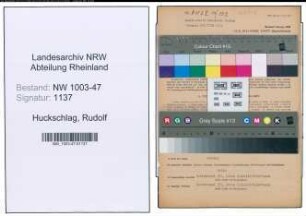 Entnazifizierung Rudolf Huckschlag , geb. 19.04.1910 (Meister)
