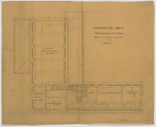 Fischer, Theodor; Jena; Universität - Grundriss 1. OG