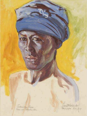 Tschaudju-Frau. Frau vom Soldaten Abu. Misihöhe. Febr. 1914