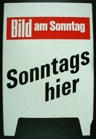 Bild am Sonntag Sonntags hier