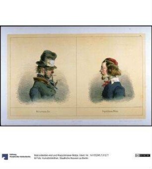 Malcontenten-Hut und Republikaner-Mütze