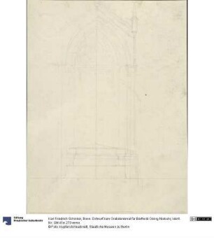 Bonn. Entwurf zum Grabdenkmal für Barthold Georg Niebuhr