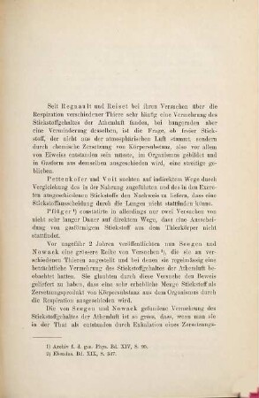 Untersuchungen zur Frage der Bildung von freiem Stickstoff im thierischen Organismus : Inaug.-Diss.