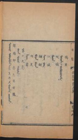 Joringga. Juwan uyuci debtelin = 目錄 第十九卷
