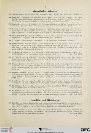 Graphische Arbeiten (Nr. 584-597)