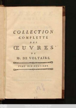 T. 19 = [3], T. 6: Contenant L'Enfant Prodigue, L'Indiscret, Nanine Ou L'Homme Sans Préjugé, L'Écossaise Ou Le Caffé, Et Socrate