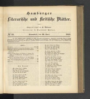 No. 33. 23. April 1853