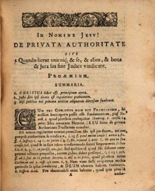 Tractatus theoretico-practicus de authoritate privata