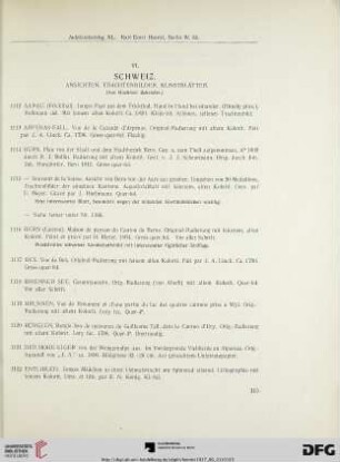 VI. Schweiz: Ansichten und Trachtenbilder (Nr. 1112-1182)