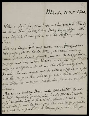 Nr. 9: Brief von Ludwig Traube an Edward Schröder, München, 16.12.1900