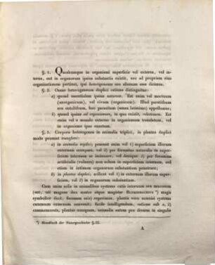 De corporum heterogeneorum in plantis animalibusque genesi : diss. inaug. noso-morpholog. ; cum 3 tab. lith.