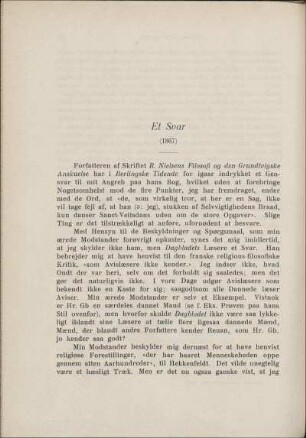 Et Svar (1867)