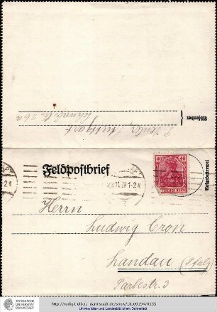 Brief vom 23.11.1920