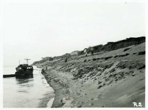Nachtquartier der Expedition von Walter Friedensburg auf einer Insel im Orinoco, März 1933