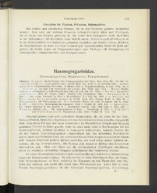 Haemogregariniden (einschl. Toxoplasma)