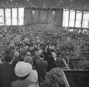 Eröffnung der Bundesgartenschau 1967 durch Bundespräsident Heinrich Lübke.