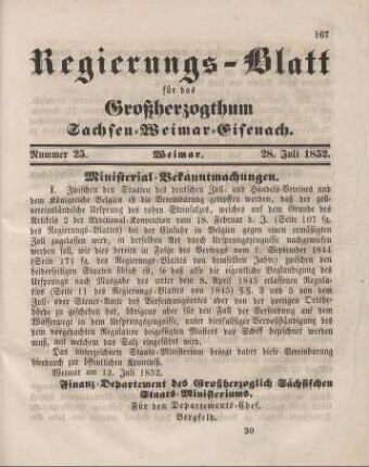 Nr. 25 : 28. Juli 1852