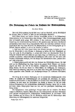 Die Bedeutung der Schule im Rahmen der Wehrerziehung