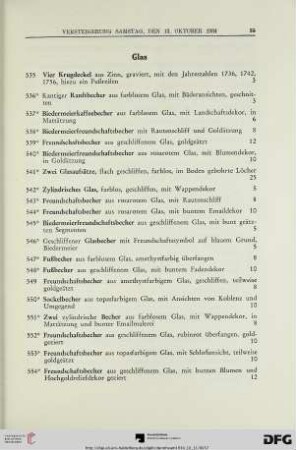 Glas (Nr. 535-580)