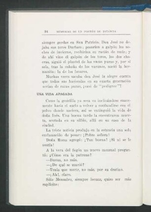 Una vida apagada