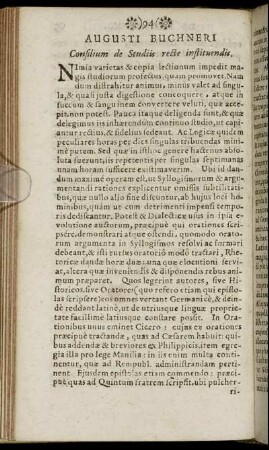 Consilium de Studiis recte instituendis