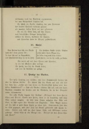 11. Predigt der Garben.