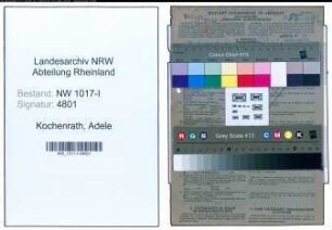 Entnazifizierung Adele Kochenrath , geb. 26.03.1901 (Postbeamtin)