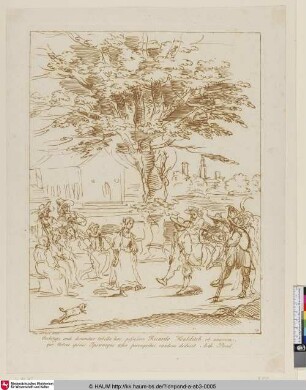 [Tanz unter einem großen Baum; Danse des paysans]
